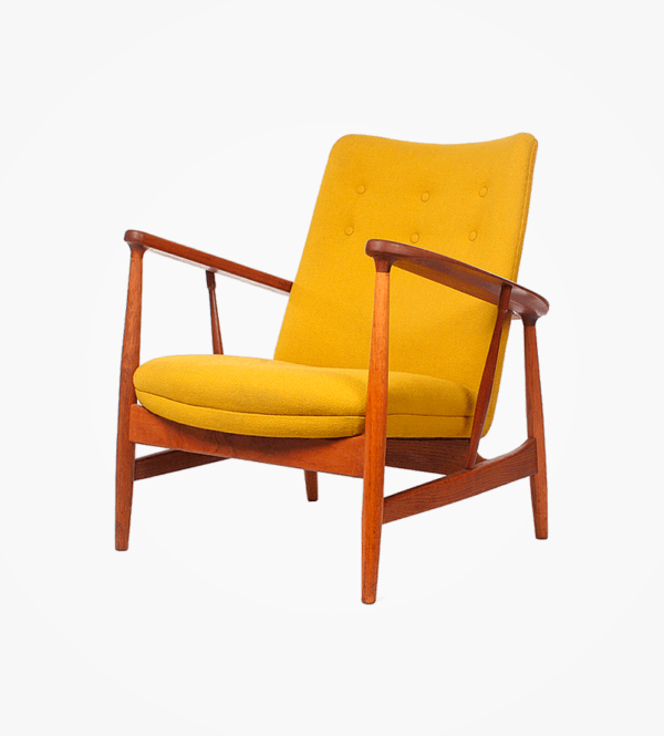 Chaise rétro jaune – Image 2